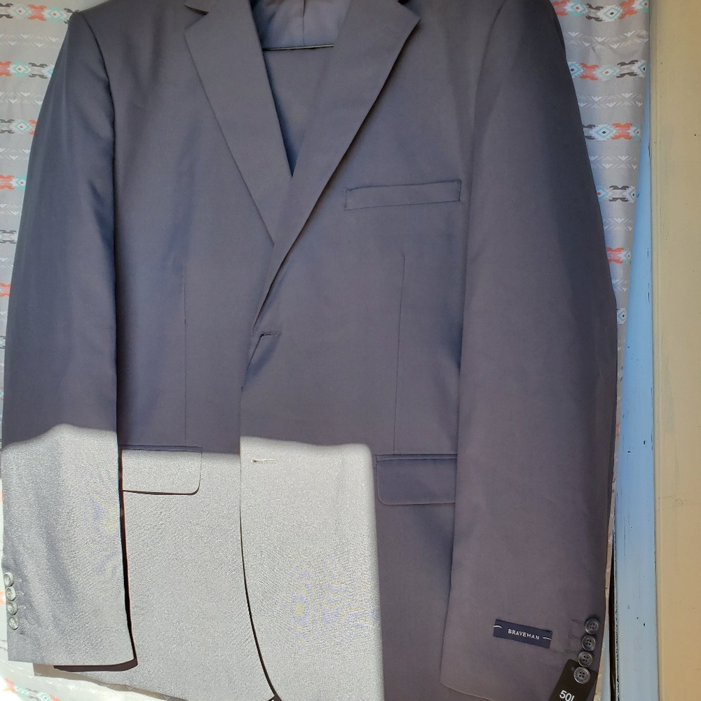 Braveman Mens Two Piece Charcoal Suit